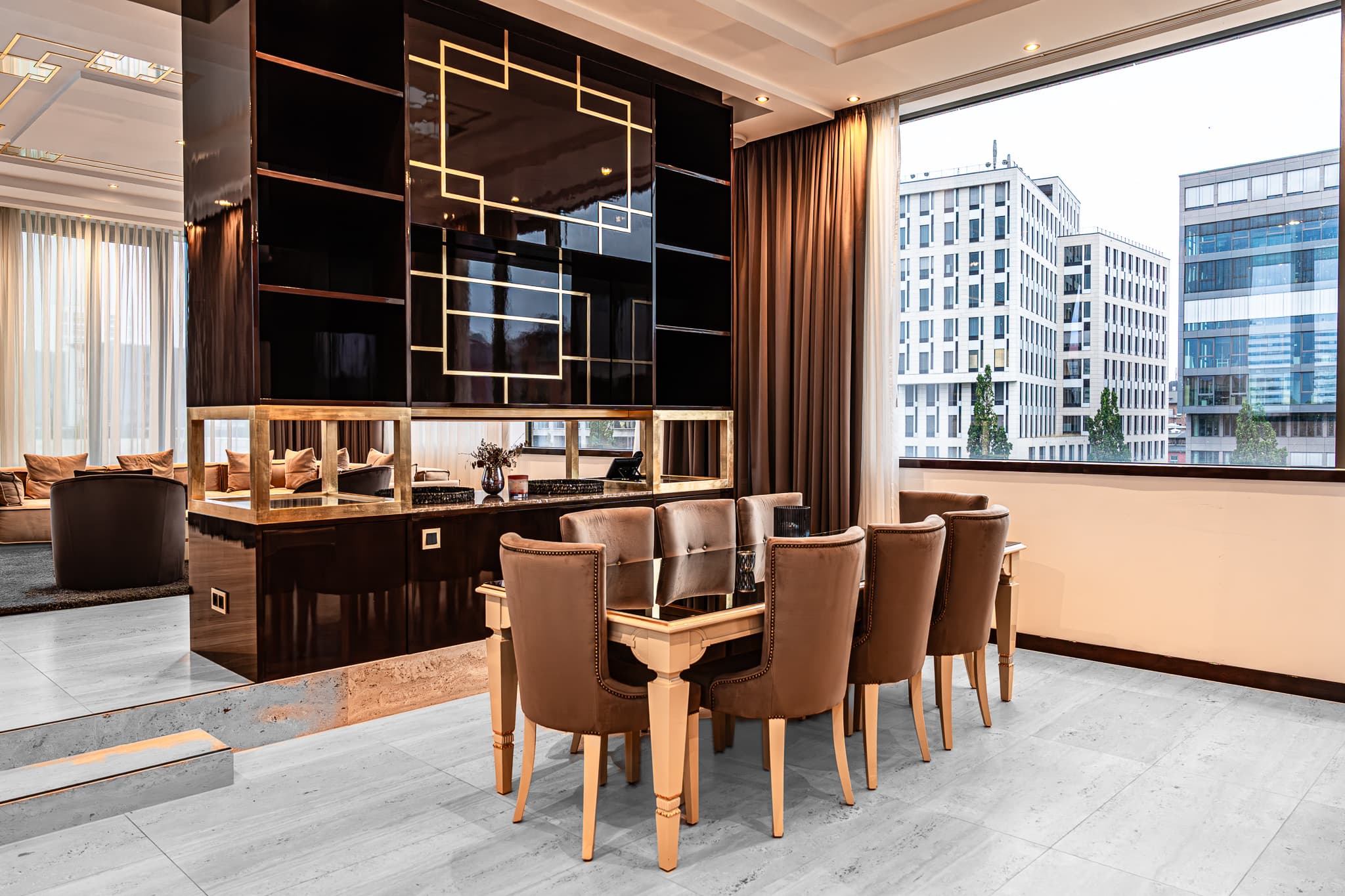 Living-and-dining area of Main Suites Hotel - Image 2