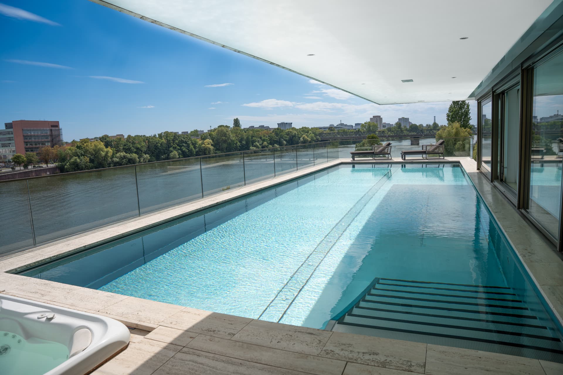Pool area of Main Suites Hotel - Image 9