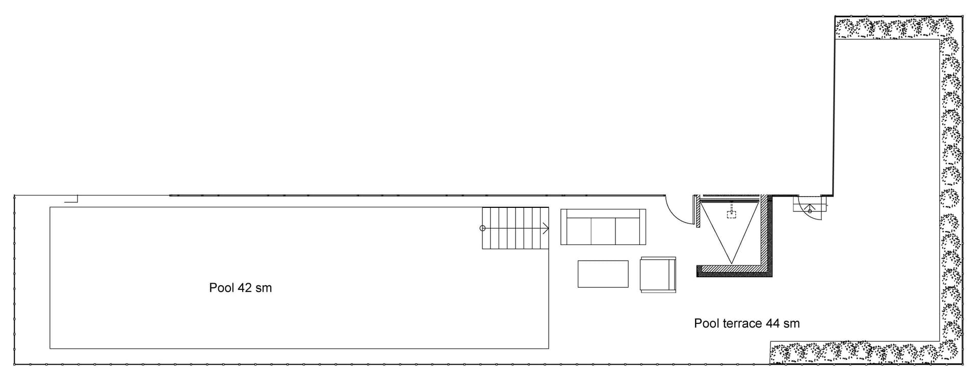 Pool & Jacuzzi Floor Plan